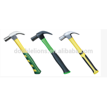 one piece claw hammer with double color handlele